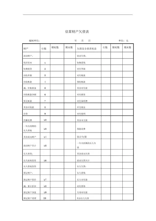 资产负债表9个xls1000007)
