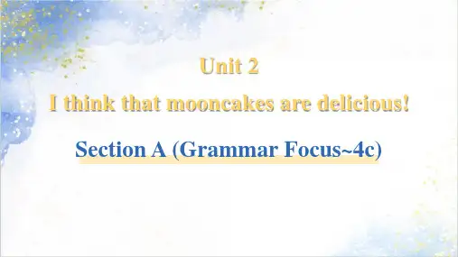 Section A (Grammar Focus~4c)课件(27张PPT) 英语人教版九年级全一册