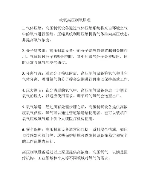 缺氧高压制氧原理