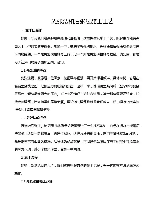 先张法和后张法施工工艺