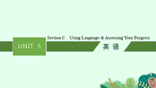 人教版高中英语选择性必修第二册精品课件 Unit 5 Section C