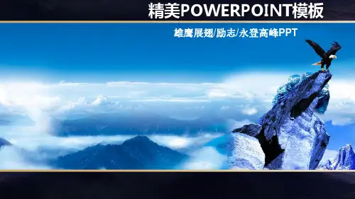 雄鹰展翅ppt模板