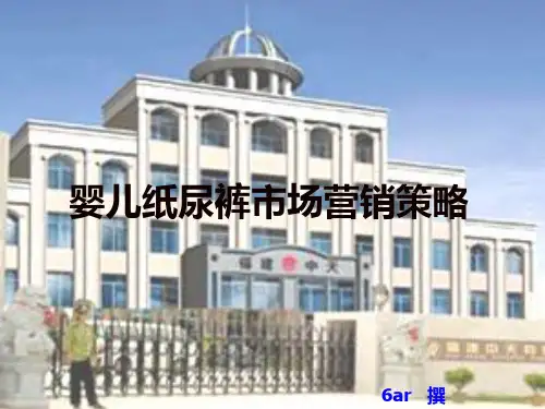 B10061婴儿纸尿裤市场营销策略