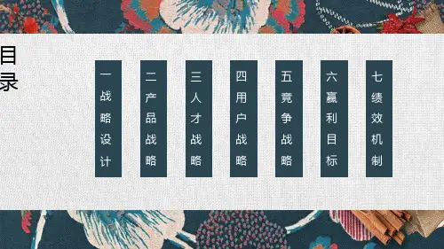 美食餐厅管理商业计划书动态ppt模板