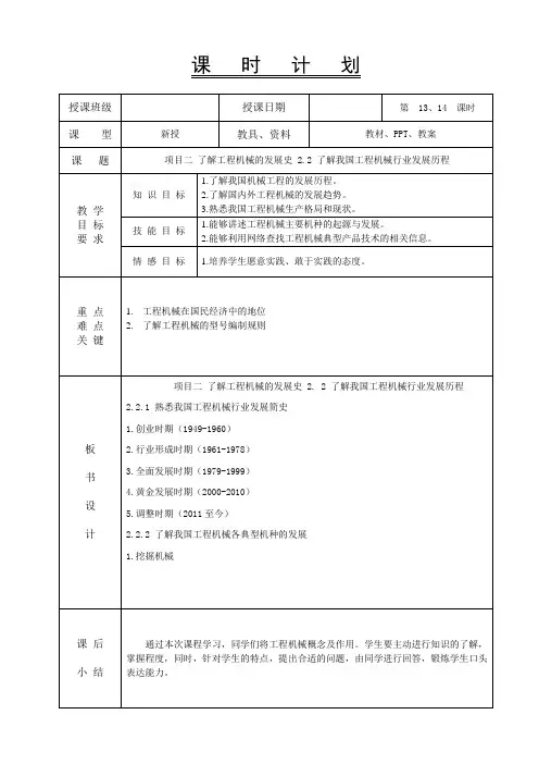 工程机械文化-项目二 了解工程机械的发展史 2