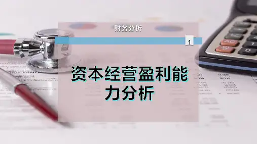 资本经营盈利能力分析