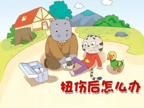 新城幼儿园大班安全《扭伤后怎么办》PPT课件