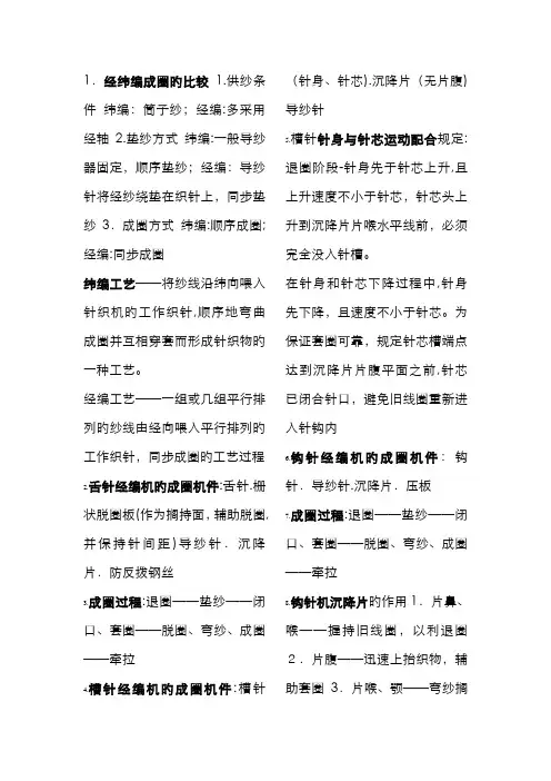 经编总结新版