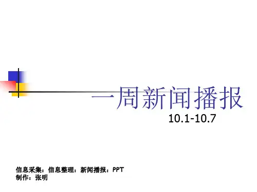 一周新闻播报-ppt模版