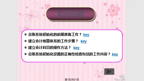 会计电算化——总账系统