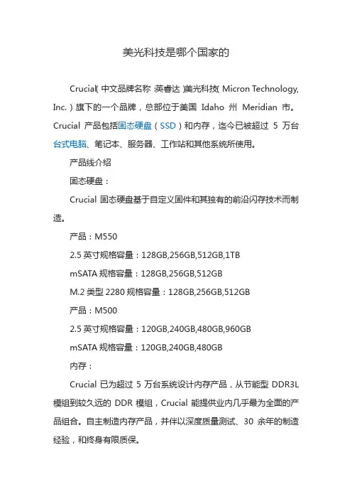 美光科技是哪个国家的