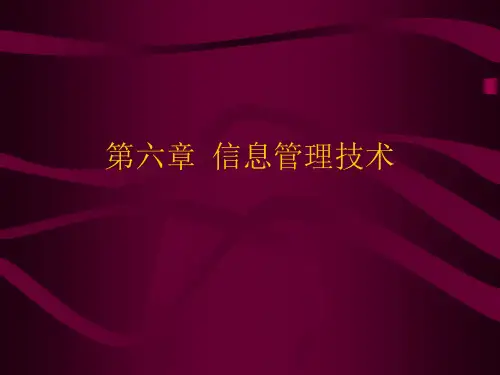 信息管理学基础07--信息管理技术