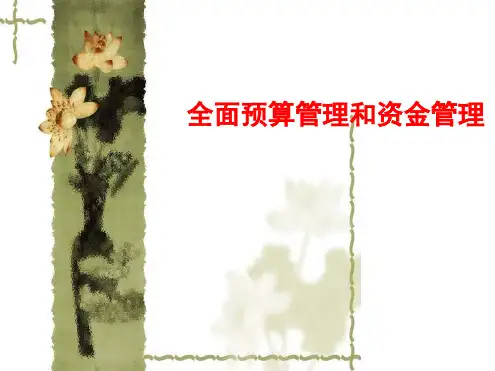 预算管理和资金管理