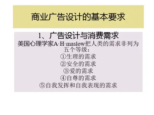 商业广告设计的基本要求
