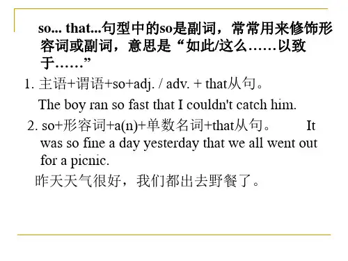 so that, sothat比较 ppt课件