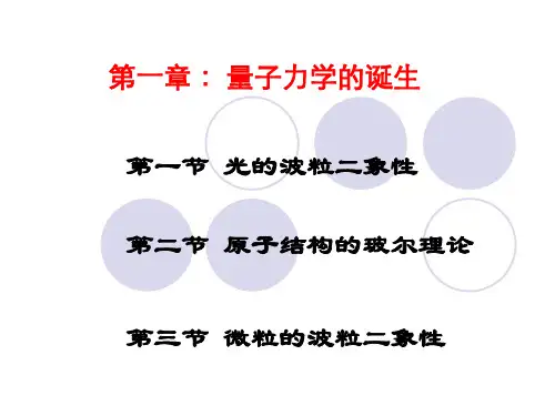 7 量子力学 量子力学的诞生.
