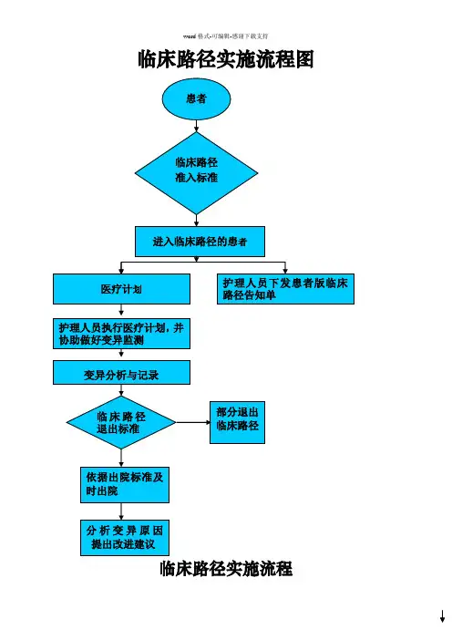 临床路径实施流程及流程图