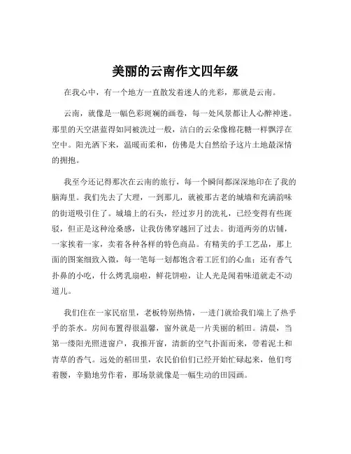 美丽的云南作文四年级