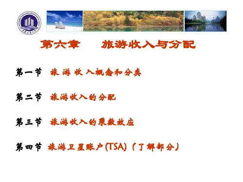 旅游经济学第六章  旅游收入与分配