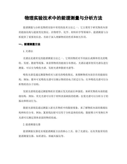 物理实验技术中的能谱测量与分析方法