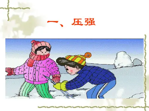 影响压力作用效果的因素