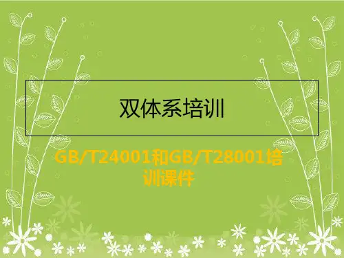 《双体系培训》幻灯片PPT