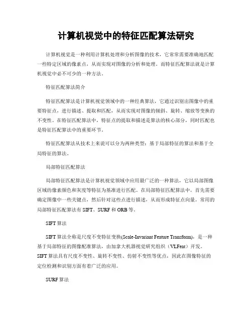 计算机视觉中的特征匹配算法研究