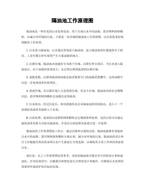 隔油池工作原理图