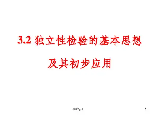 3.2独立性检验的基本思想及其初步应用(修改)ppt课件