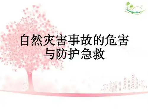 自然灾害事故的危害与防护急救