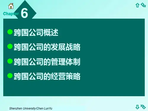 跨国公司与国际投资培训通用课件