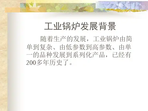 工业锅炉的种类和结构简介ppt课件