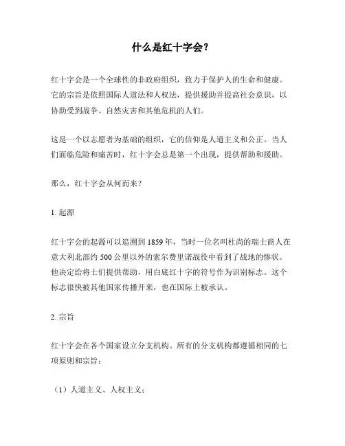 什么是红十字会？