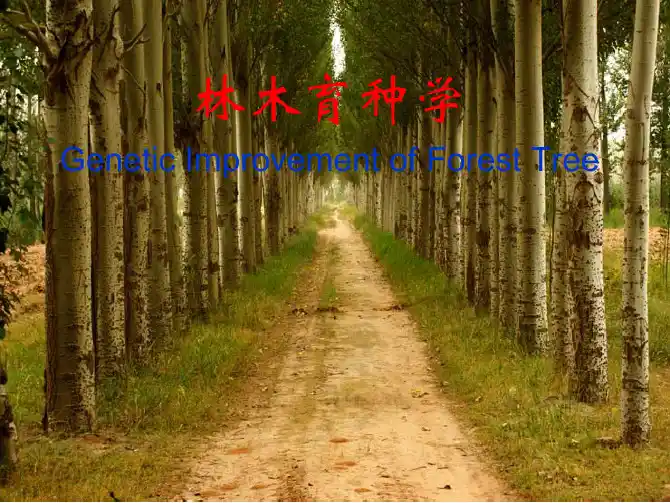 1林木育种学-第一章 绪论