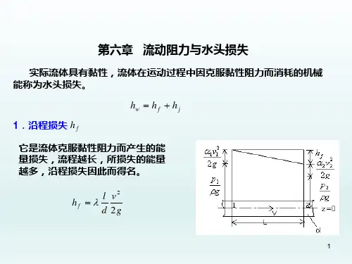 6-第六章流动阻力与水头损失《工程流体力学(第2版)》教学课件