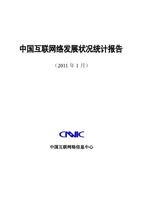 2010年中国互联网络发展状况统计报告