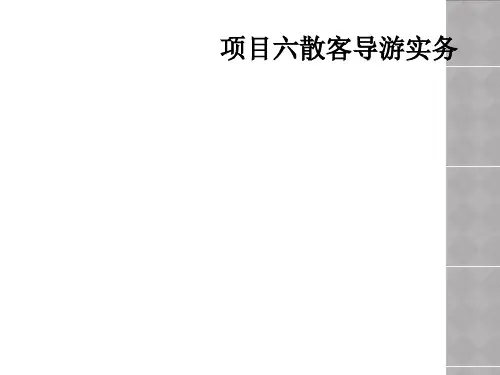 项目六散客导游实务