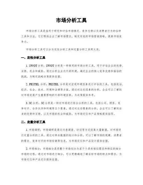市场分析工具