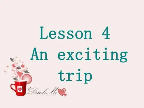 新概念2 Lesson4 An exciting trip
