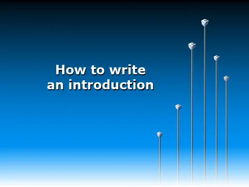 学术英语writing introduction