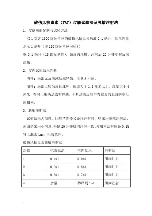 破伤风抗毒素