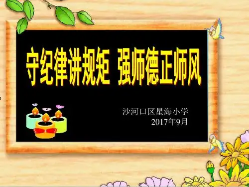 守纪律讲规矩 强师德正师风