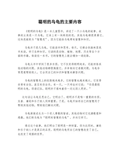 聪明的乌龟的主要内容