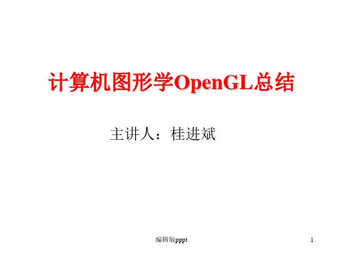计算机图形学(OpenGL总结)PPT课件