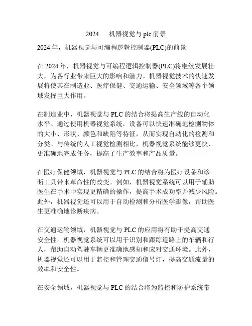 2024      机器视觉与plc前景