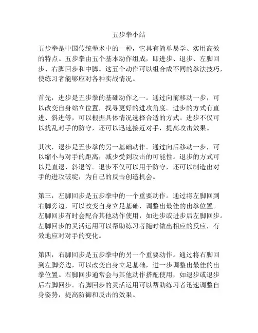 五步拳小结