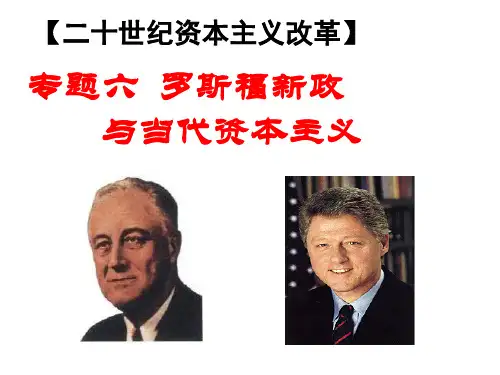 专题六 罗斯福新政与当代资本主义