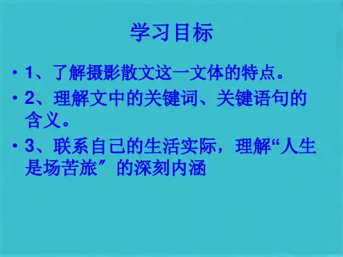 曹文轩《前方》(共14张PPT)