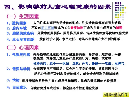 学前教育卫生学重点