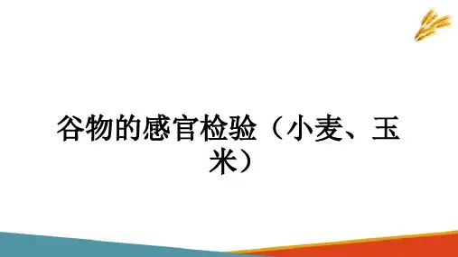 粮油色泽检验 谷物感官检验